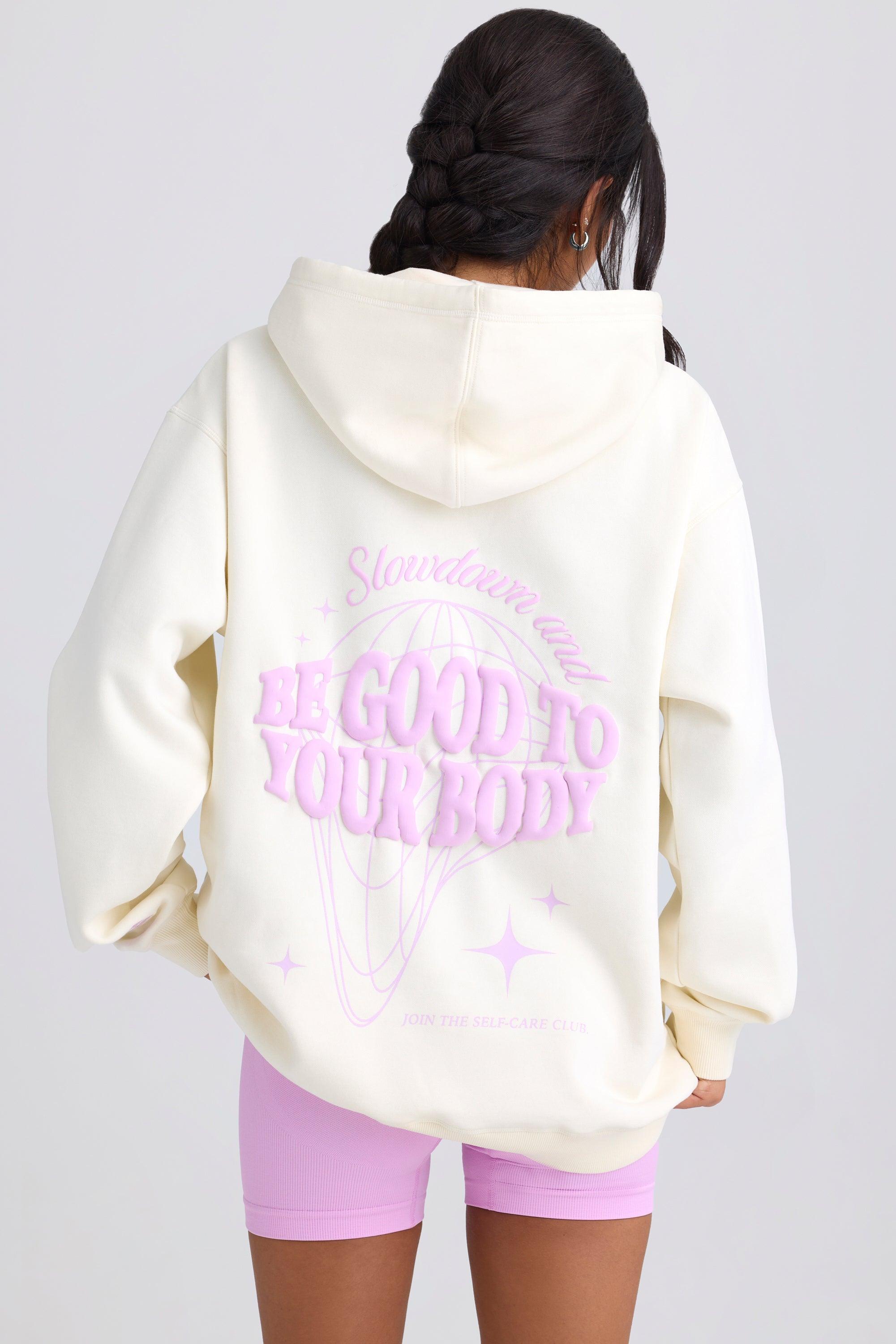 Oversized Hoodie in Eggshell Product Image