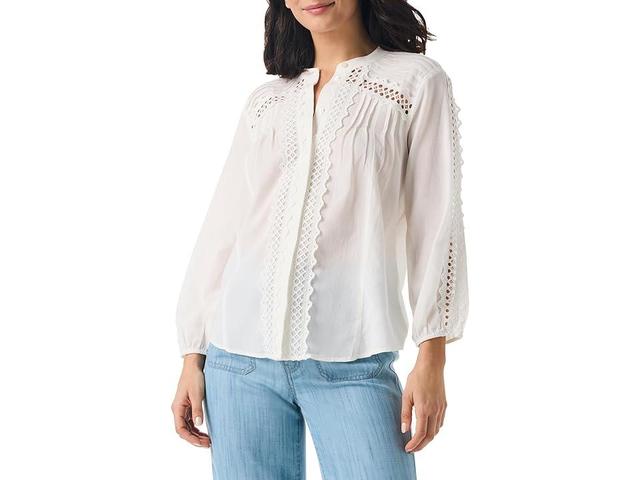 NIC+ZOE Breezy Clouds Shirt (Classic Cream) Women's Clothing Product Image