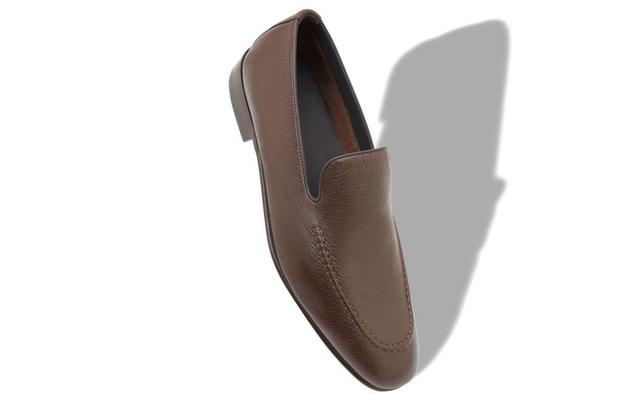 TRURO Brown Calf Leather Loafers  Product Image