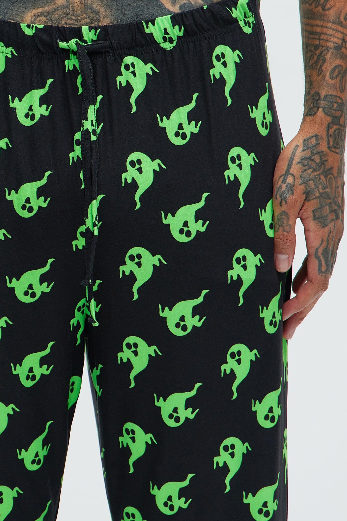 Ghosting You Halloween Lounge Pants - Black/combo Product Image