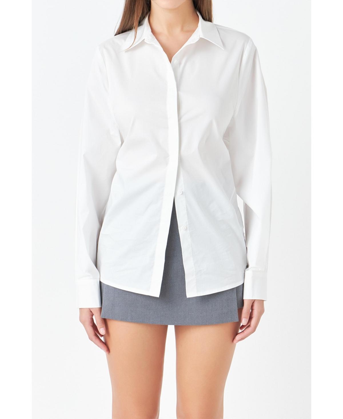 Womens Elastic Detailed Shirt Product Image