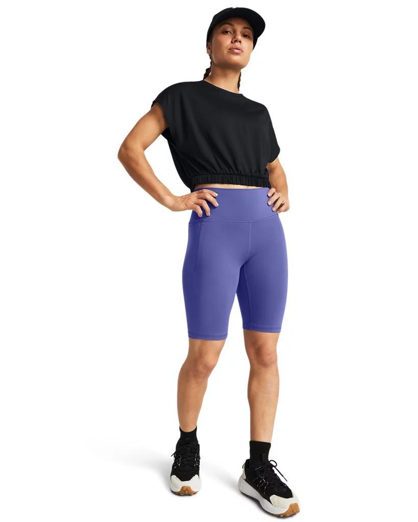 Women's UA Meridian Bubble Hem Crop Short Sleeve Product Image