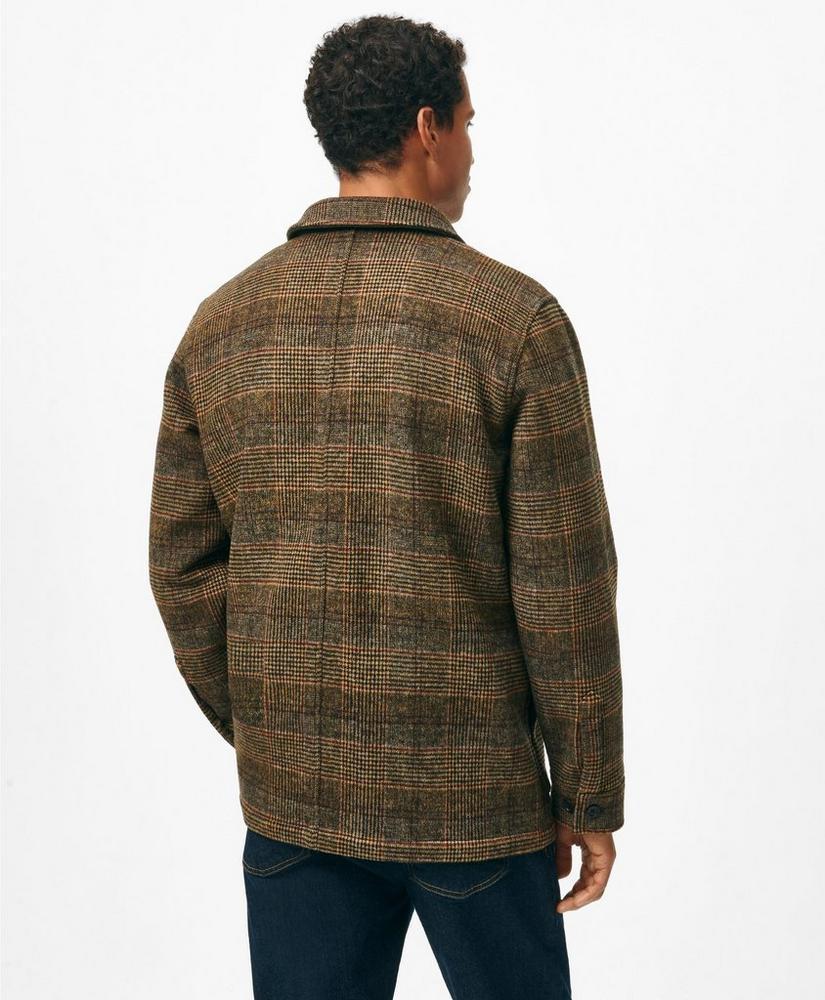 Wool-Blend Plaid Walking Coat Product Image