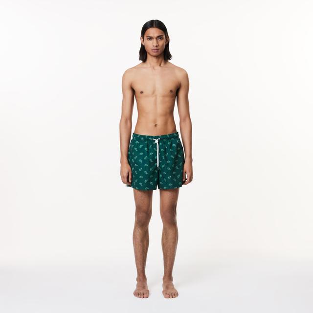 Crocodile Print Swim Trunks Product Image