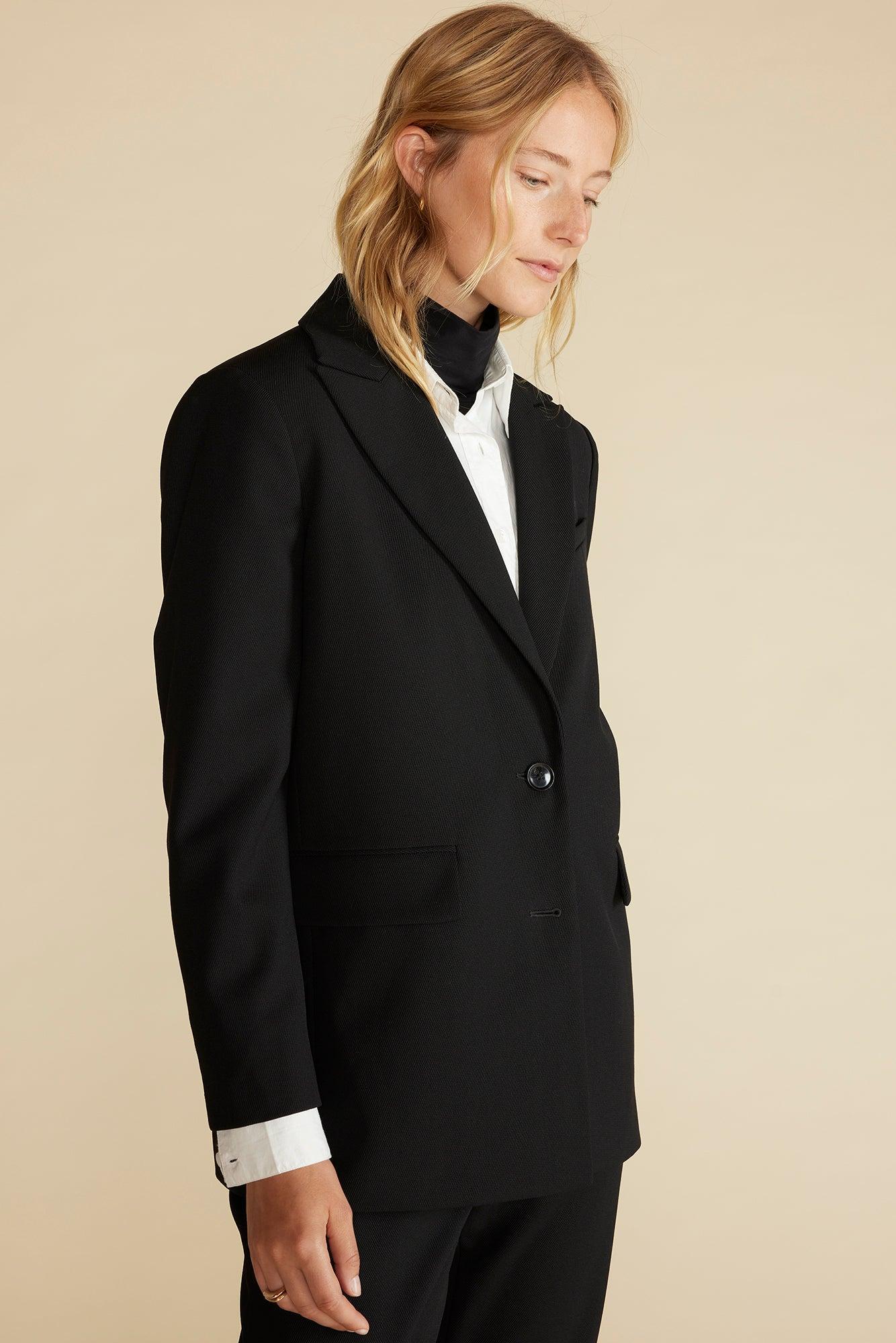 Alix Boyfriend Blazer - Black Product Image