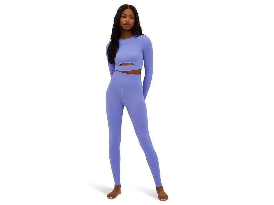 Beach Riot Piper Legging (Periwinkle Waffle) Women's Clothing Product Image