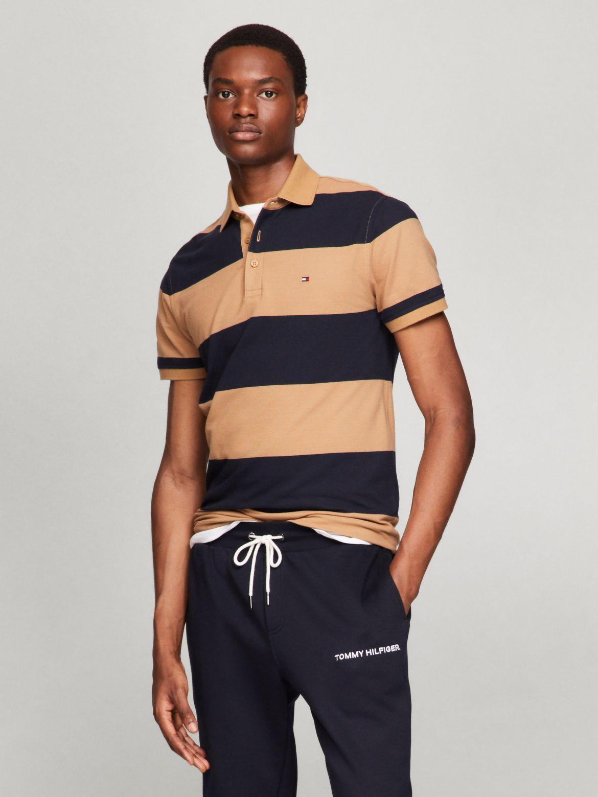 Tommy Hilfiger Men's Rugby Stripe Slim Fit Polo Product Image