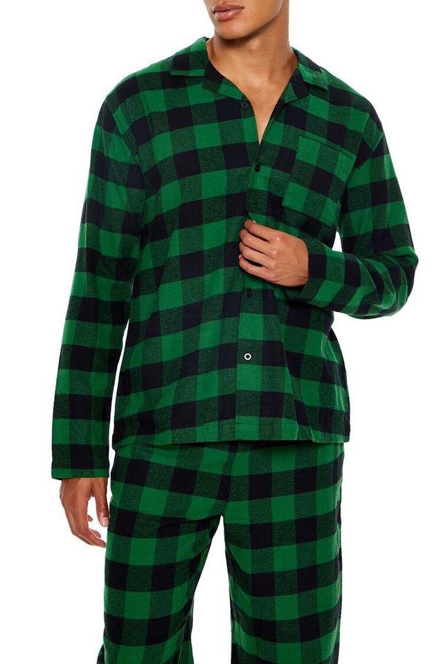 Plaid Flannel Pajama Shirt | Forever 21 Product Image