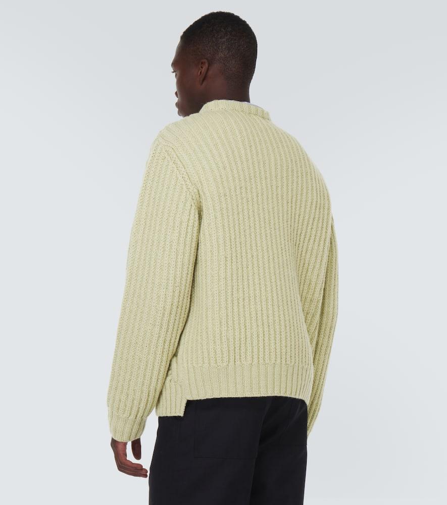 DRIES VAN NOTEN Green Crewneck Sweater In Light Green Product Image