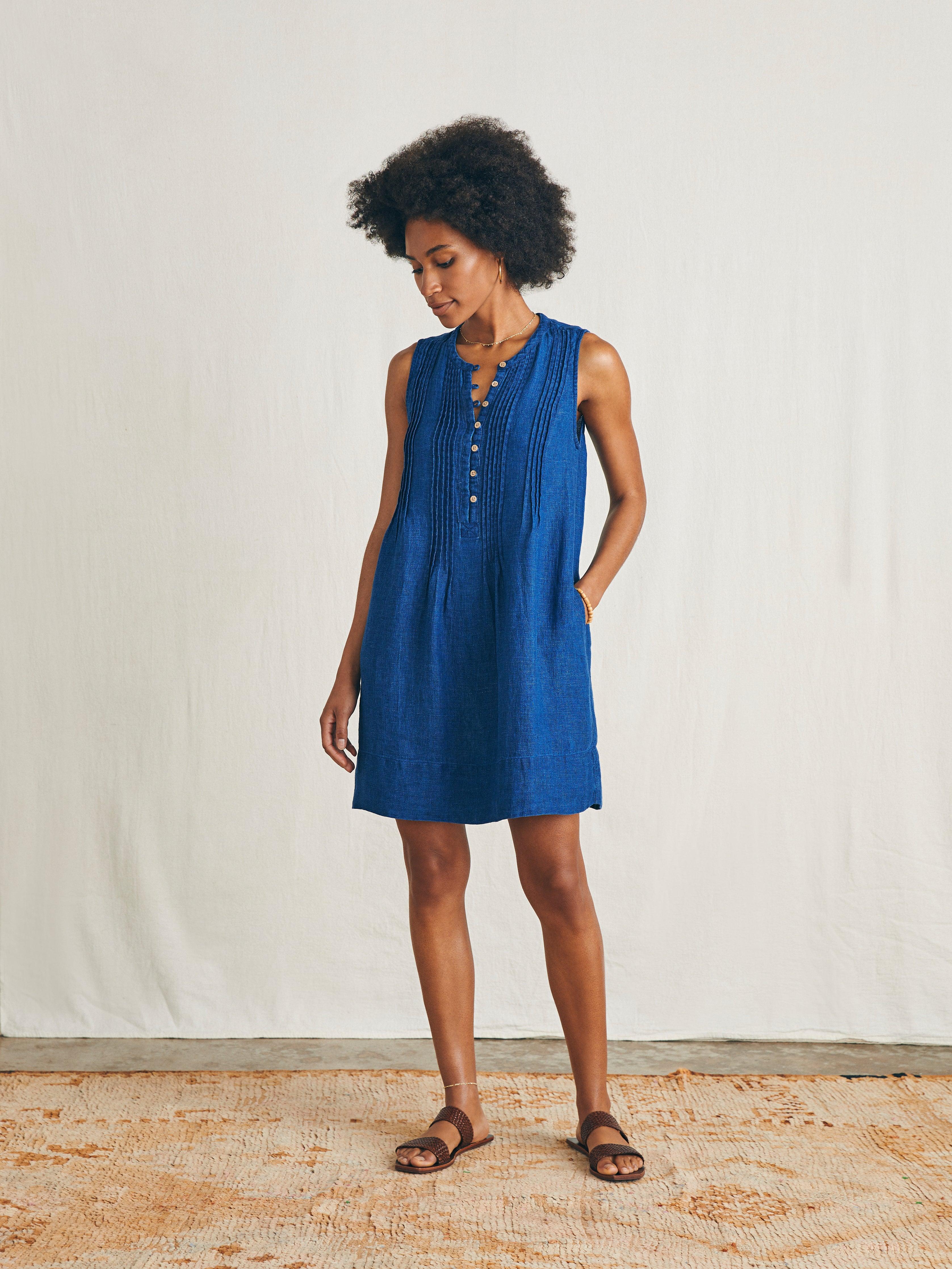 Isha Basketweave Dress - Indigo Female Product Image