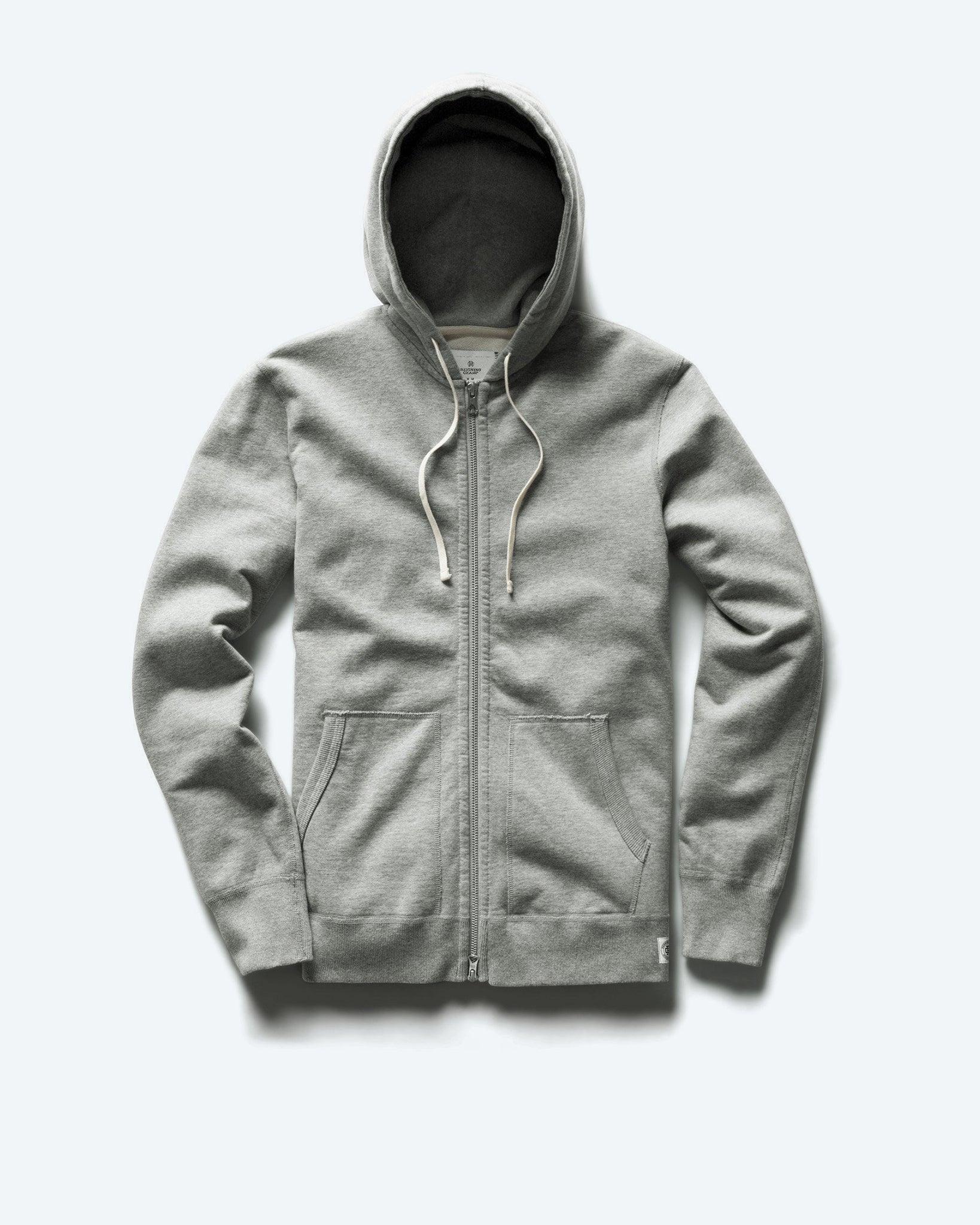 Midweight Terry Slim Zip Hoodie Male Product Image