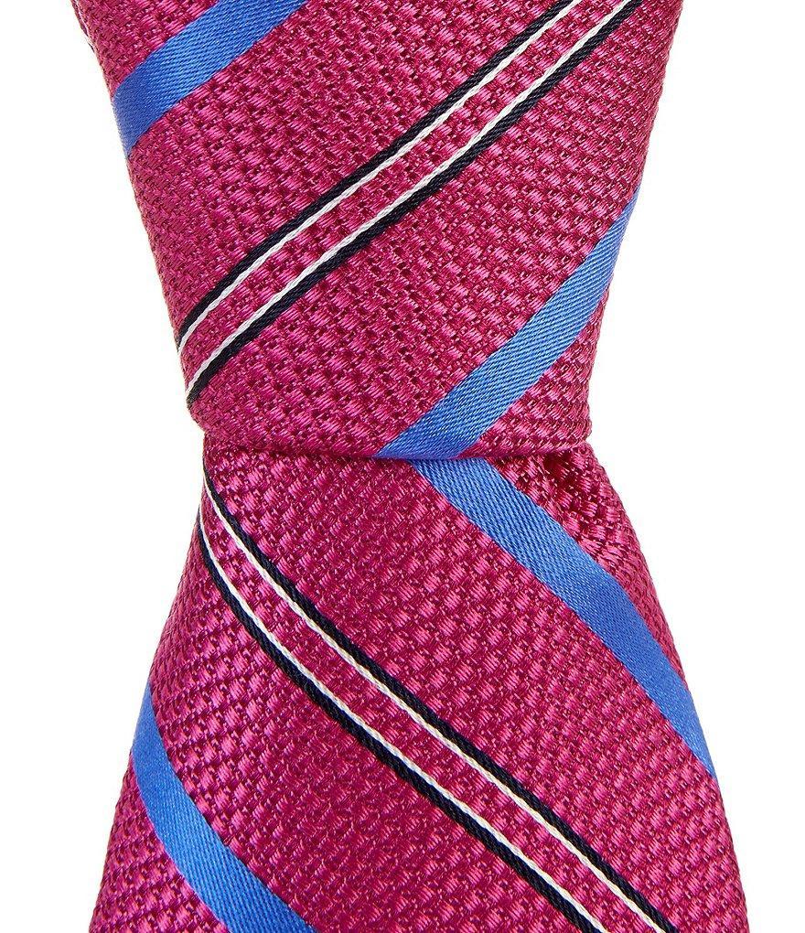 Cremieux Stripe 3 1/4#double; Woven Silk Tie Product Image