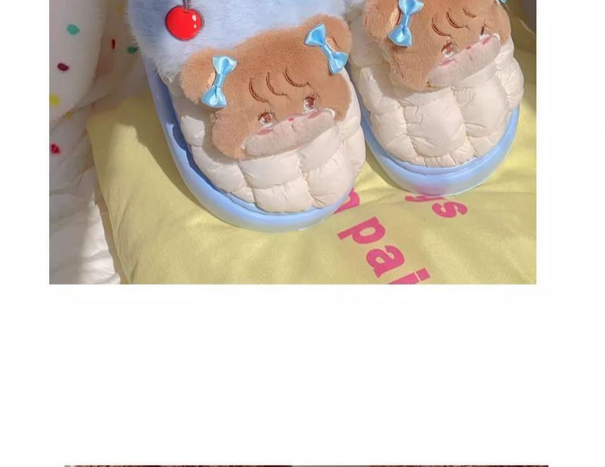 Cartoon Fluffy Slippers Product Image