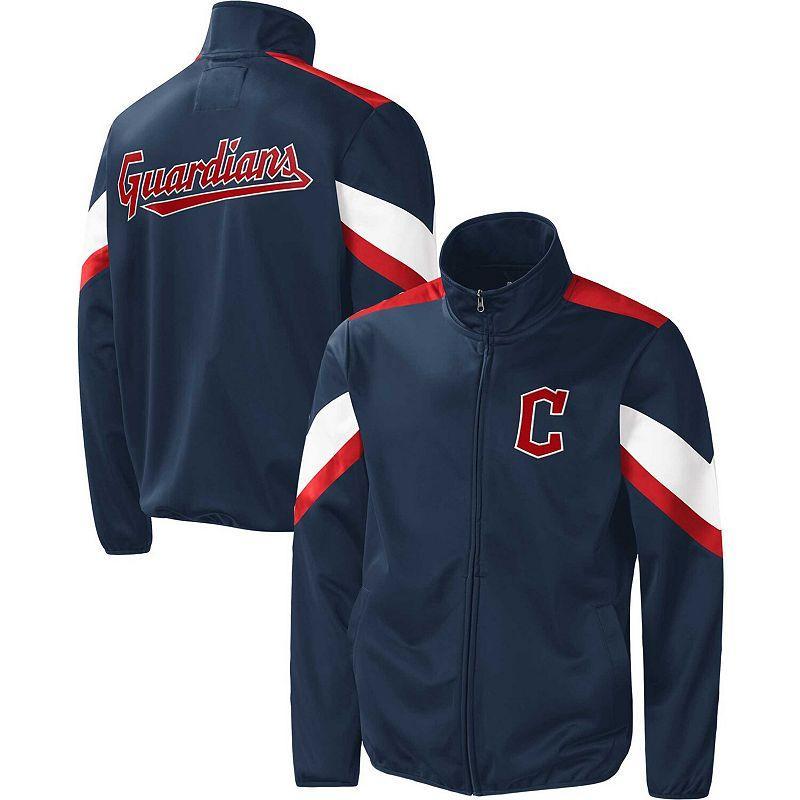 Mens G-III Sports by Carl Banks Navy Cleveland Guardians Earned Run Full-Zip Jacket Grd Blue Product Image