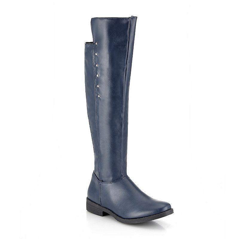 Henry Ferrera Bistro 100 Womens Tall Riding Boots Blue Product Image