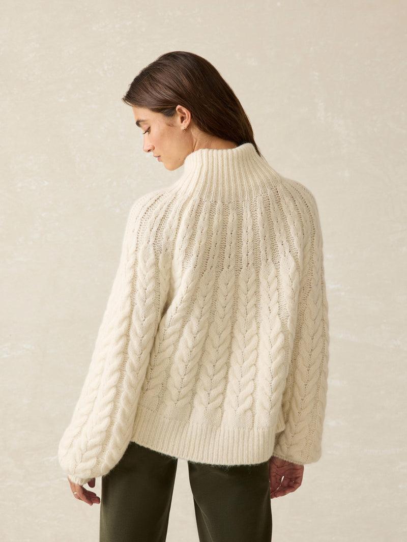 Frost Cableknit Sweater - Cream Product Image