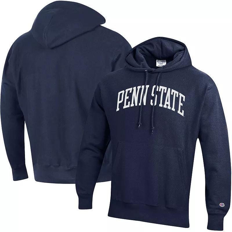 Mens Champion Penn State Nittany Lions Big & Tall Reverse Weave Fleece Pullover Hoodie Sweatshirt Blue Product Image