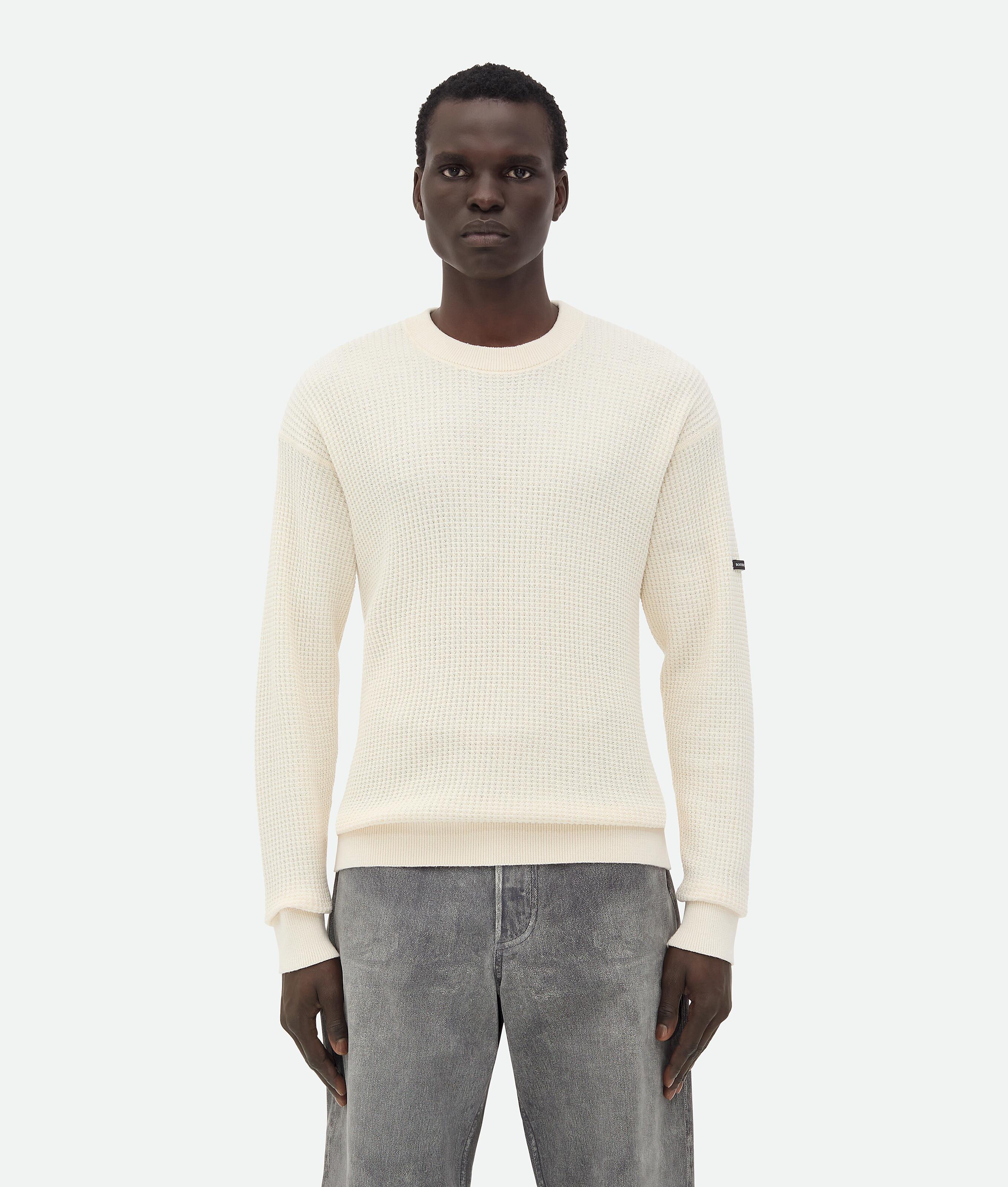 Men's Cotton Jumper in Dove/chalk Product Image