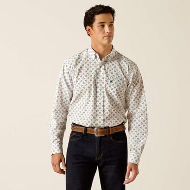 Ariat® Men's L/S Rocco Diamond Print Rocco Classic Fit Button Shirt Product Image