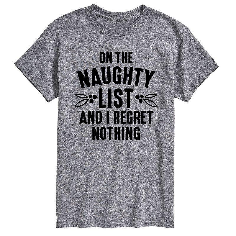 Big & Tall On The Naughty List Tee, Mens Product Image