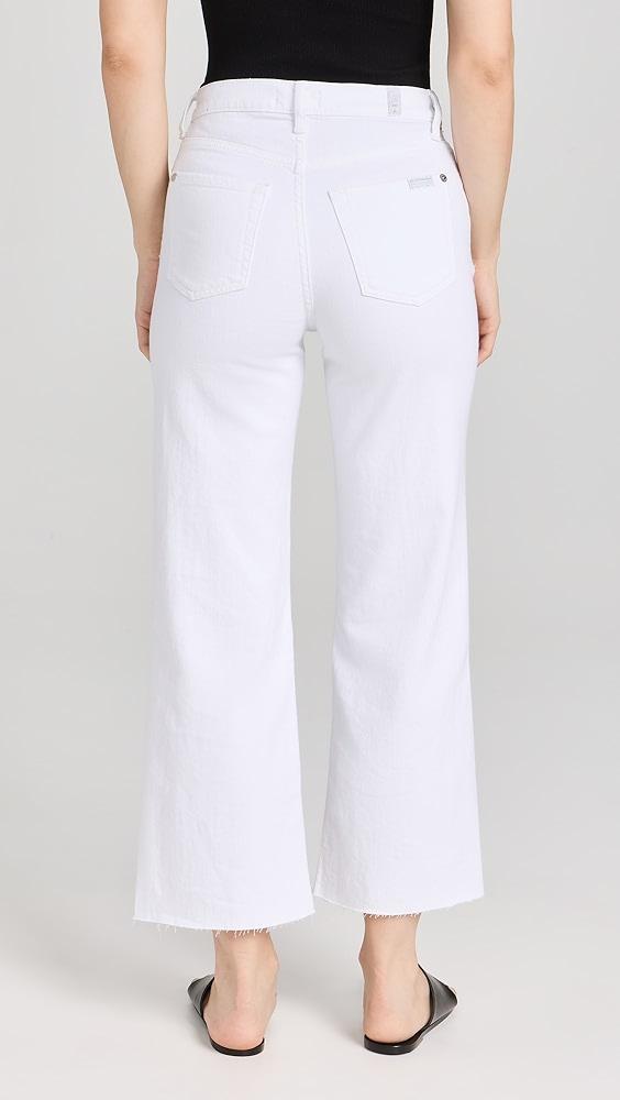 7 For All Mankind Cropped Alexa Jeans With Cut Hem | Shopbop Product Image