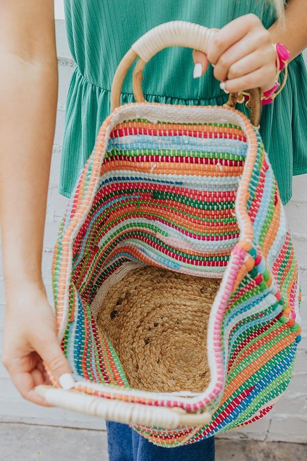 Parks, Picnics, And Prosecco Tote In Blue Product Image