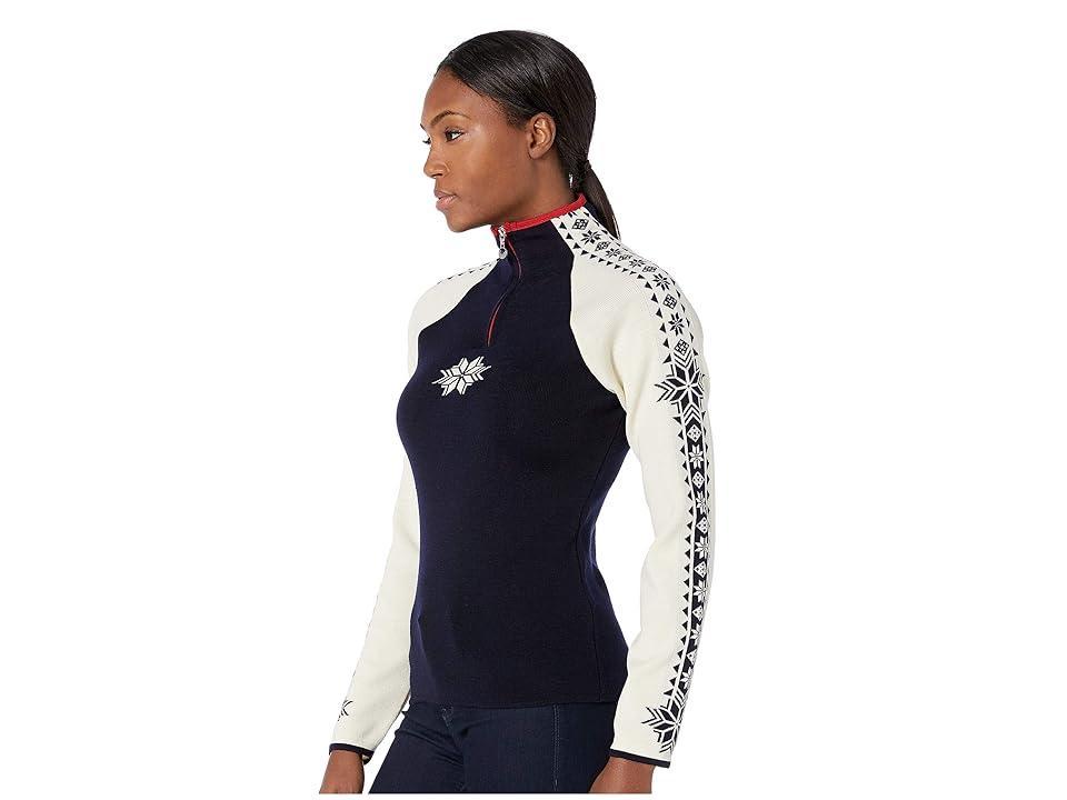 Dale Of Norway Women's Geilo Feminine Sweater Off White / Black Product Image