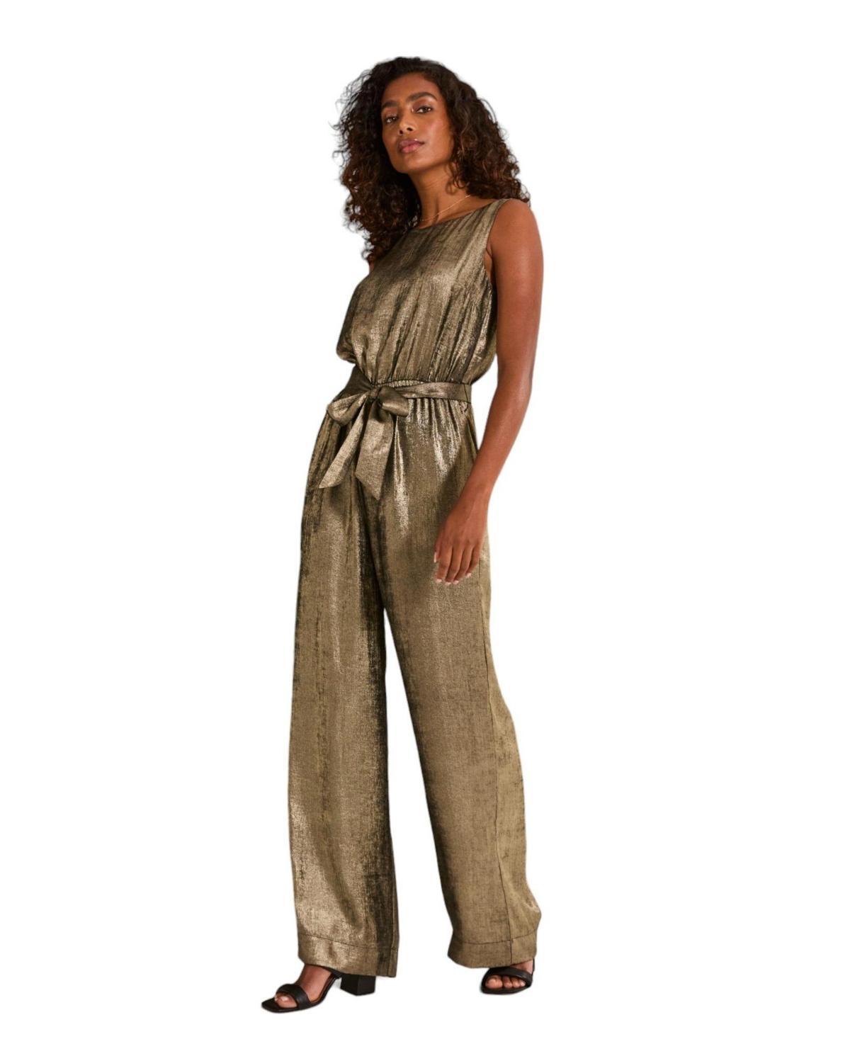 FatFace Womens Gisele Metallic Jumpsuit Product Image