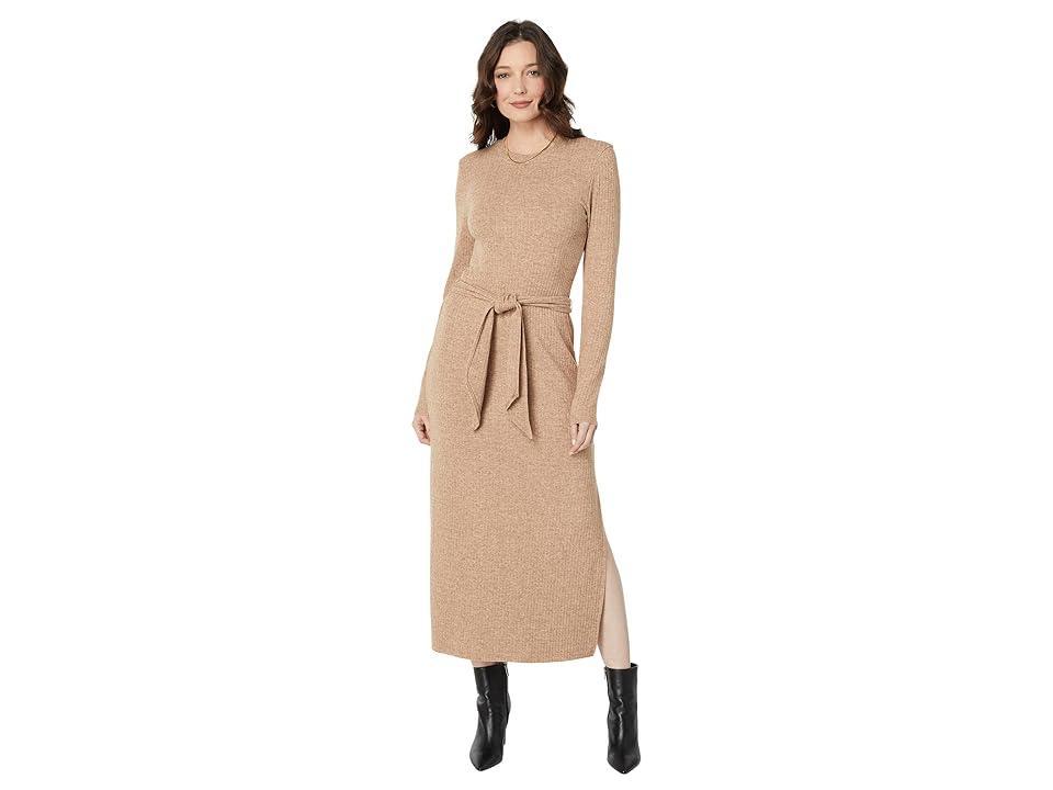 Splendid London Rib Dress (Light Walnut Heather) Women's Dress Product Image