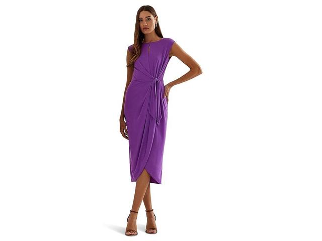 Lauren Ralph Lauren Stretch Jersey Tie-Front Dress Women's Dress Product Image