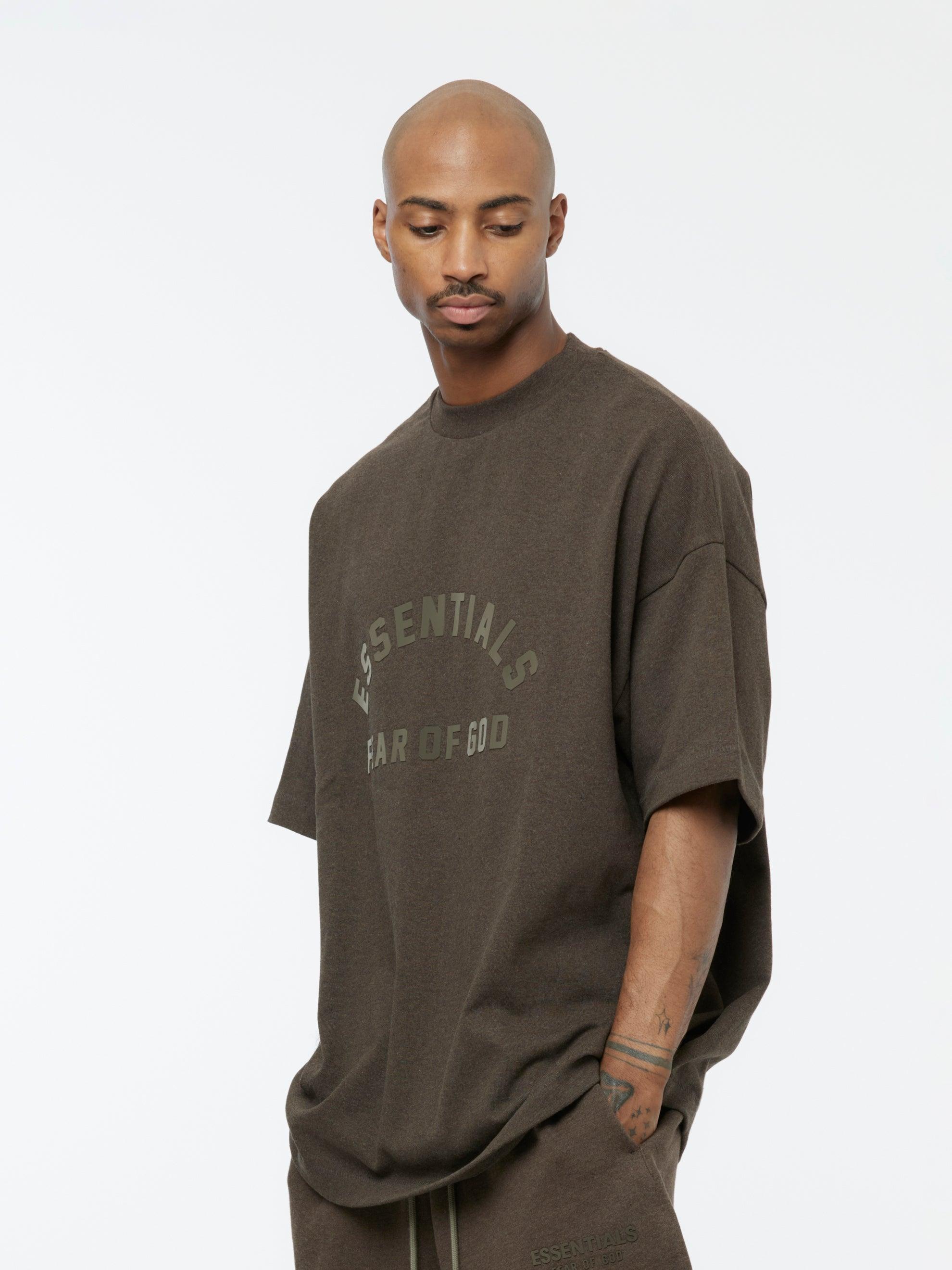 Essentials Heavy S/S Tee SU24 (Heather Wood) Product Image