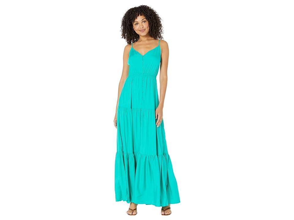 Steve Madden Been So Long Dress - Solid Woven Maxi (Vivid ) Women's Clothing Product Image