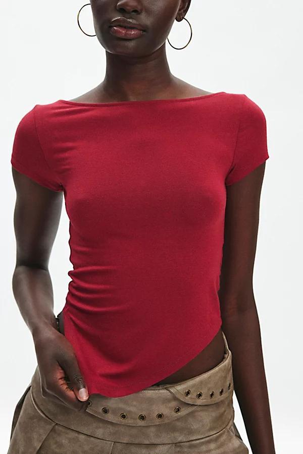 Silence + Noise Violette Backless Asymmetric Hanky Hem Top Womens at Urban Outfitters Product Image