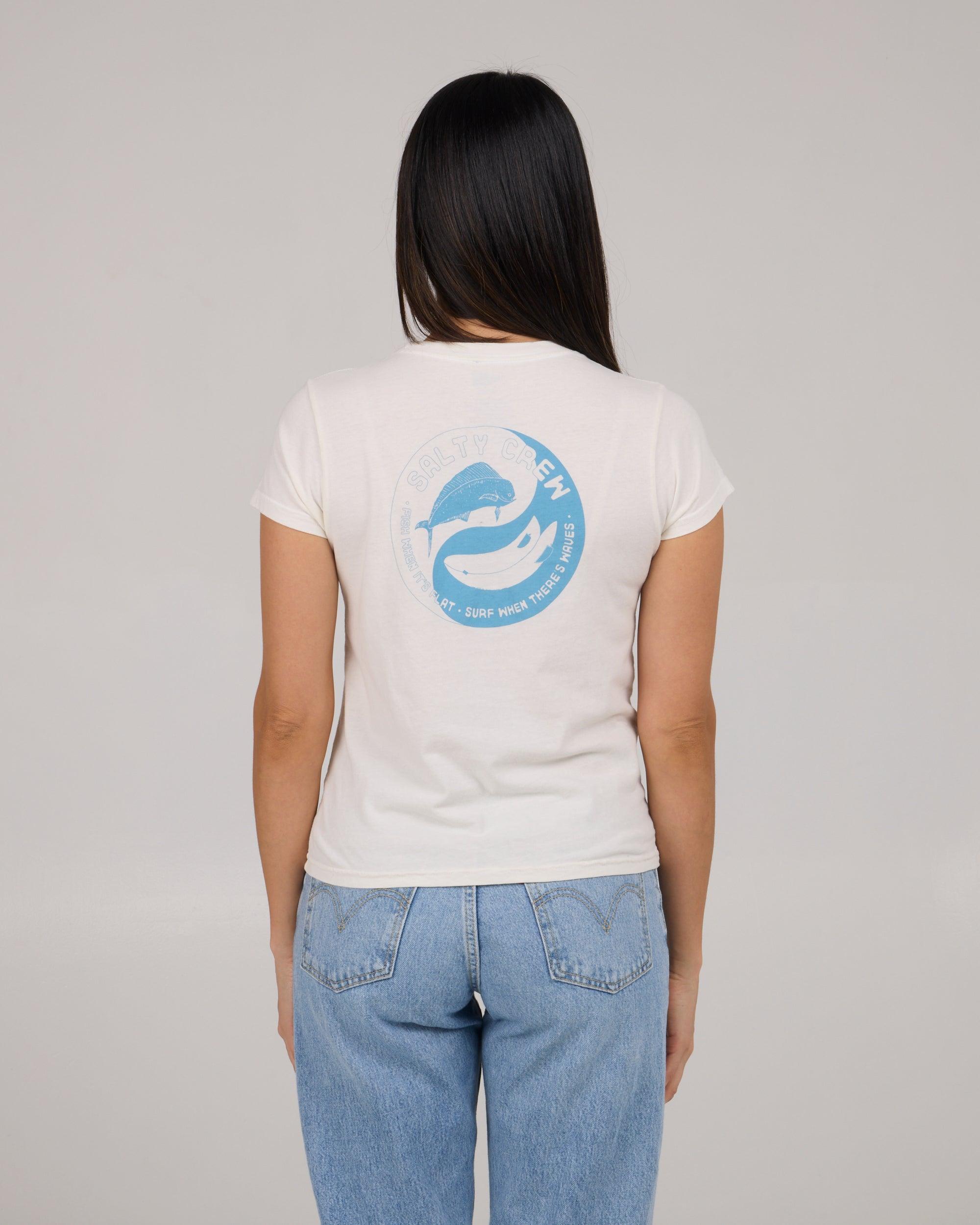 Fishin Yang Modern Tee - Off White Female Product Image