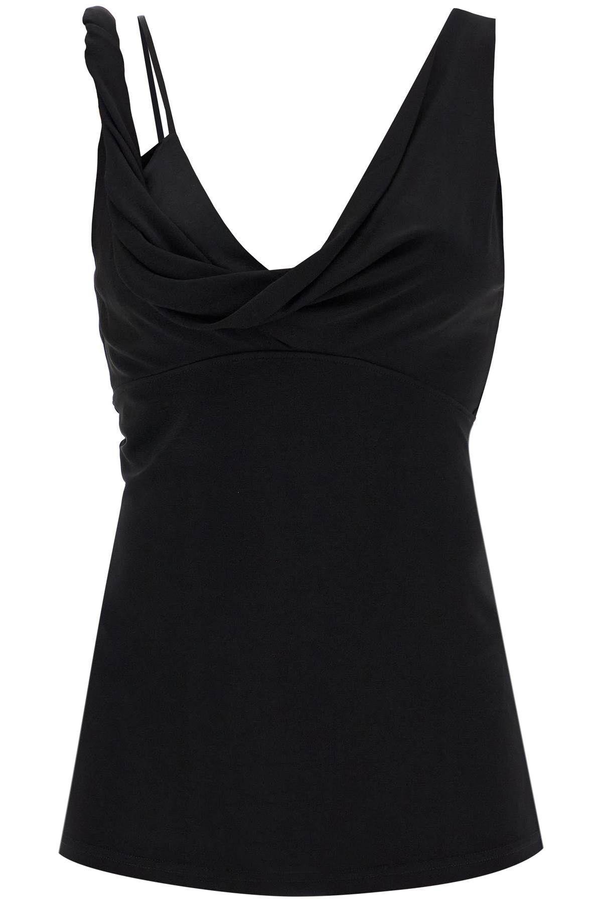 TOTÊME Cowl-neck Top In Black Product Image