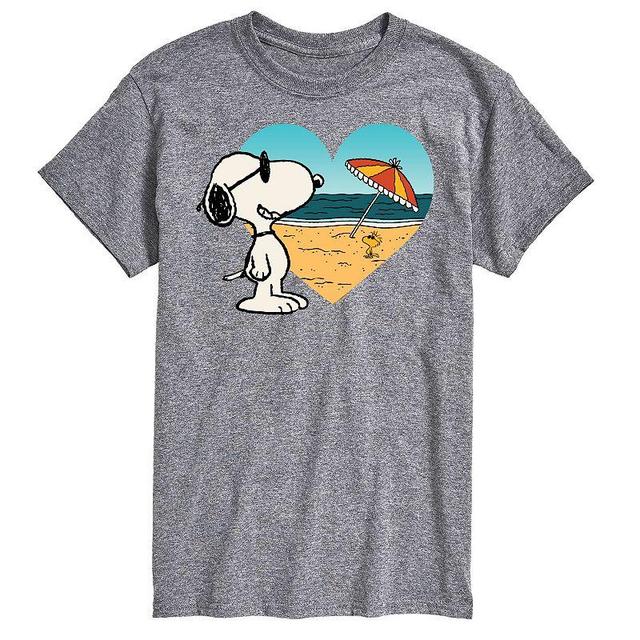 Big & Tall Peanuts Snoopy At Heart Beach Graphic Tee, Mens Product Image