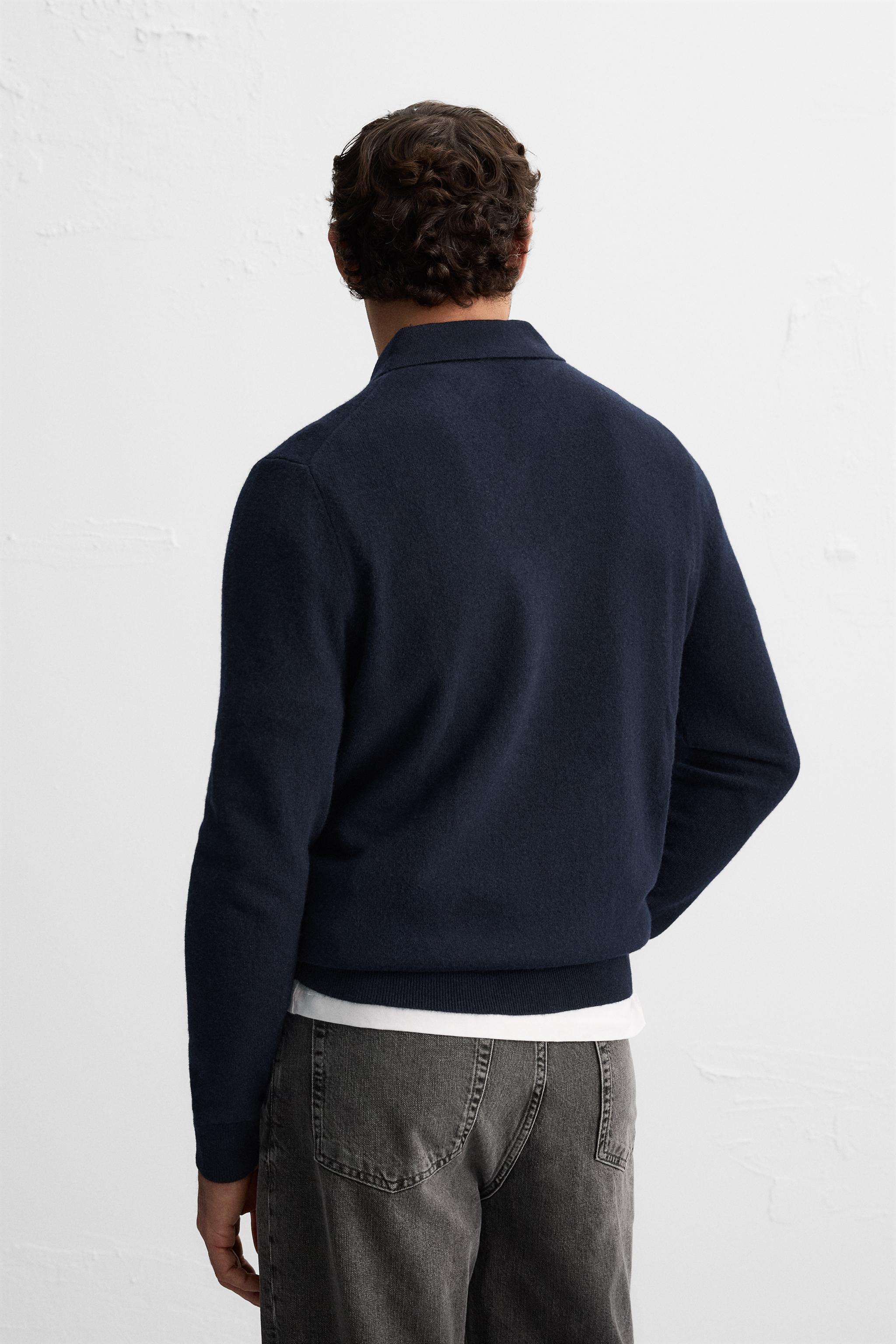 WOOL KNIT POLO Product Image