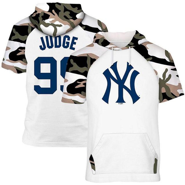 Mens Aaron Judge /Camo New York Yankees Player Big & Tall Raglan Hoodie T-Shirt Product Image