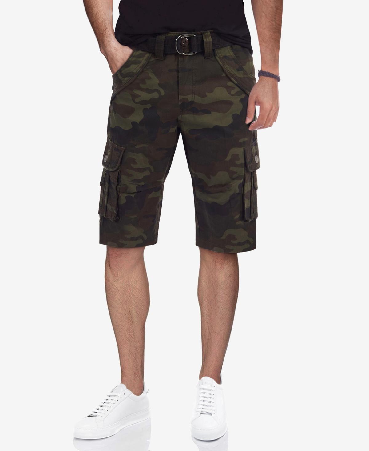 X-Ray Mens Belted Double Pocket Cargo Shorts Product Image