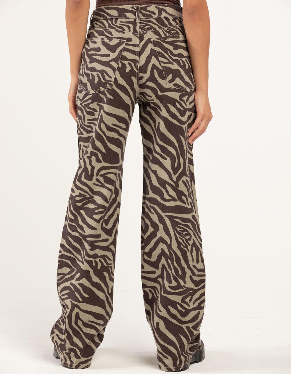 RSQ Womens High Rise Zebra Print Pants Product Image