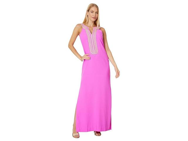 Womens Sandrah Embroidered Maxi Shift Dress Product Image