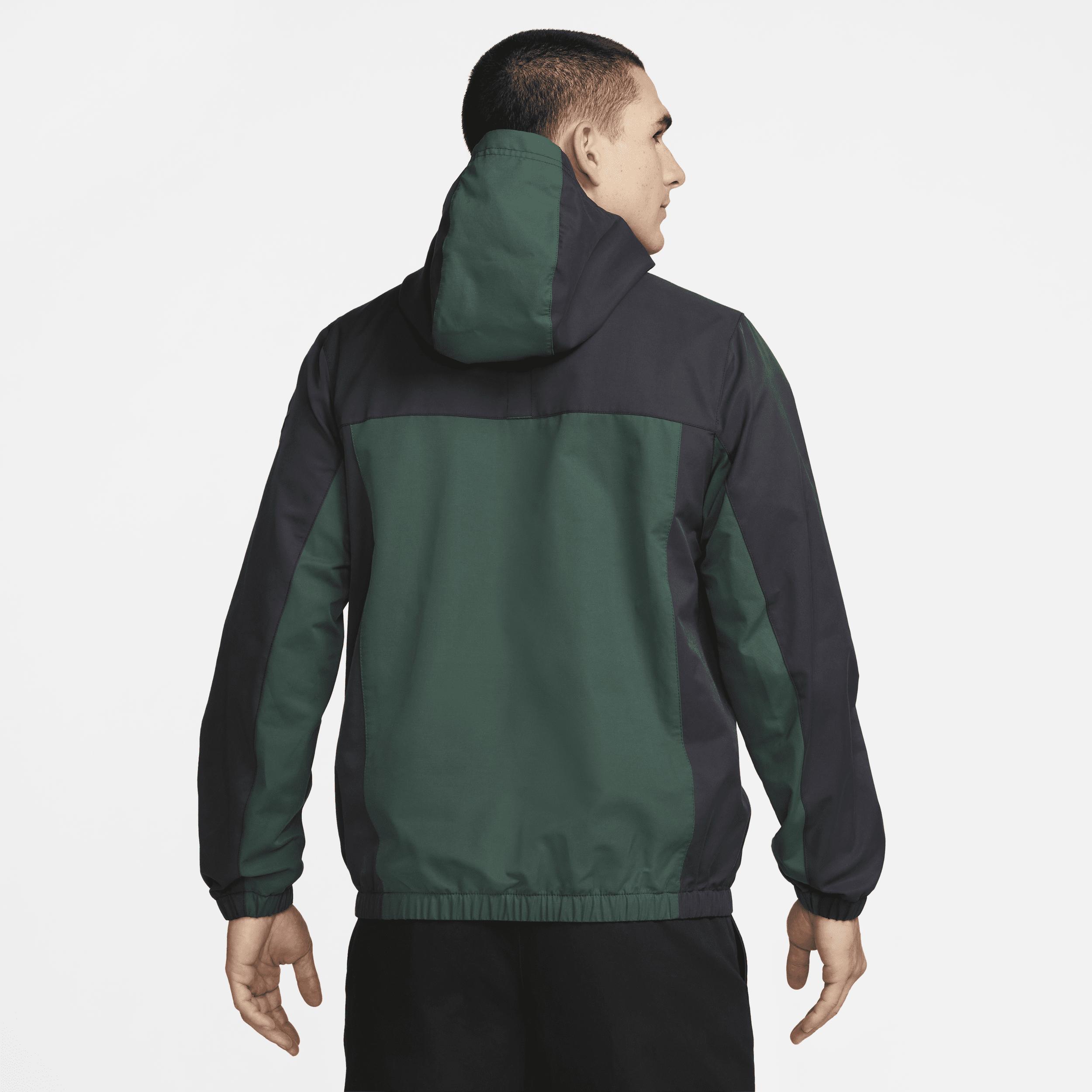 Mens Nike Green Liverpool Anorak Hoodie Quarter-Zip Jacket Product Image