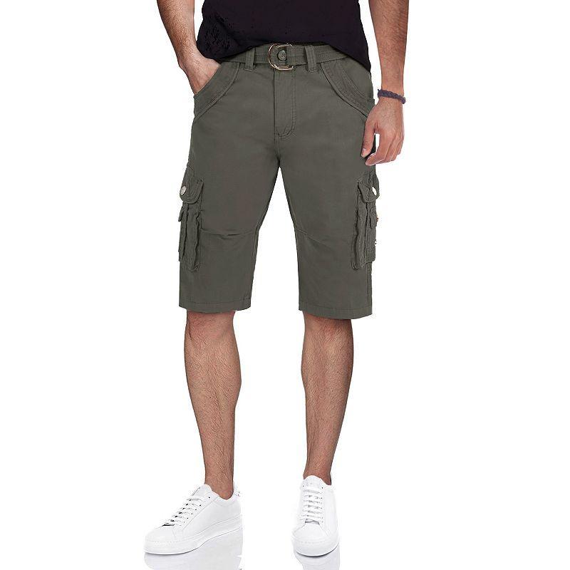 X-Ray Mens Belted Double Pocket Cargo Shorts Product Image