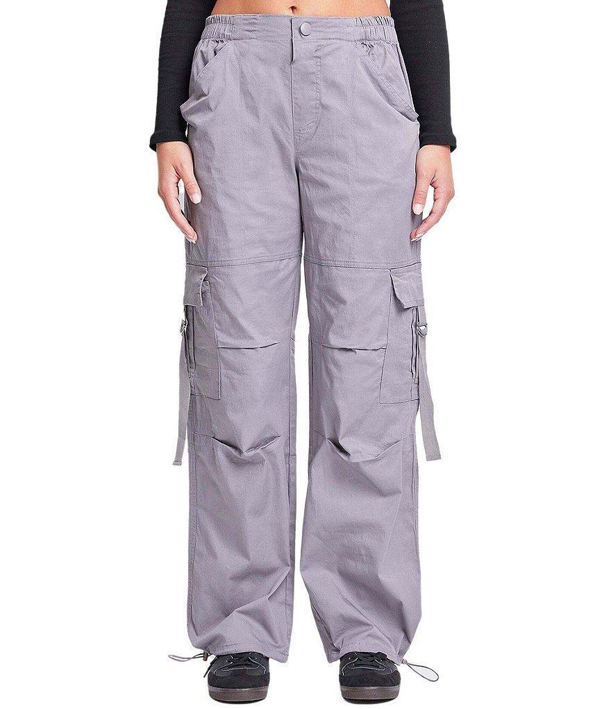 YMI Jeanswear High Rise Drawstring Hem Relaxed Cargo Pants product image