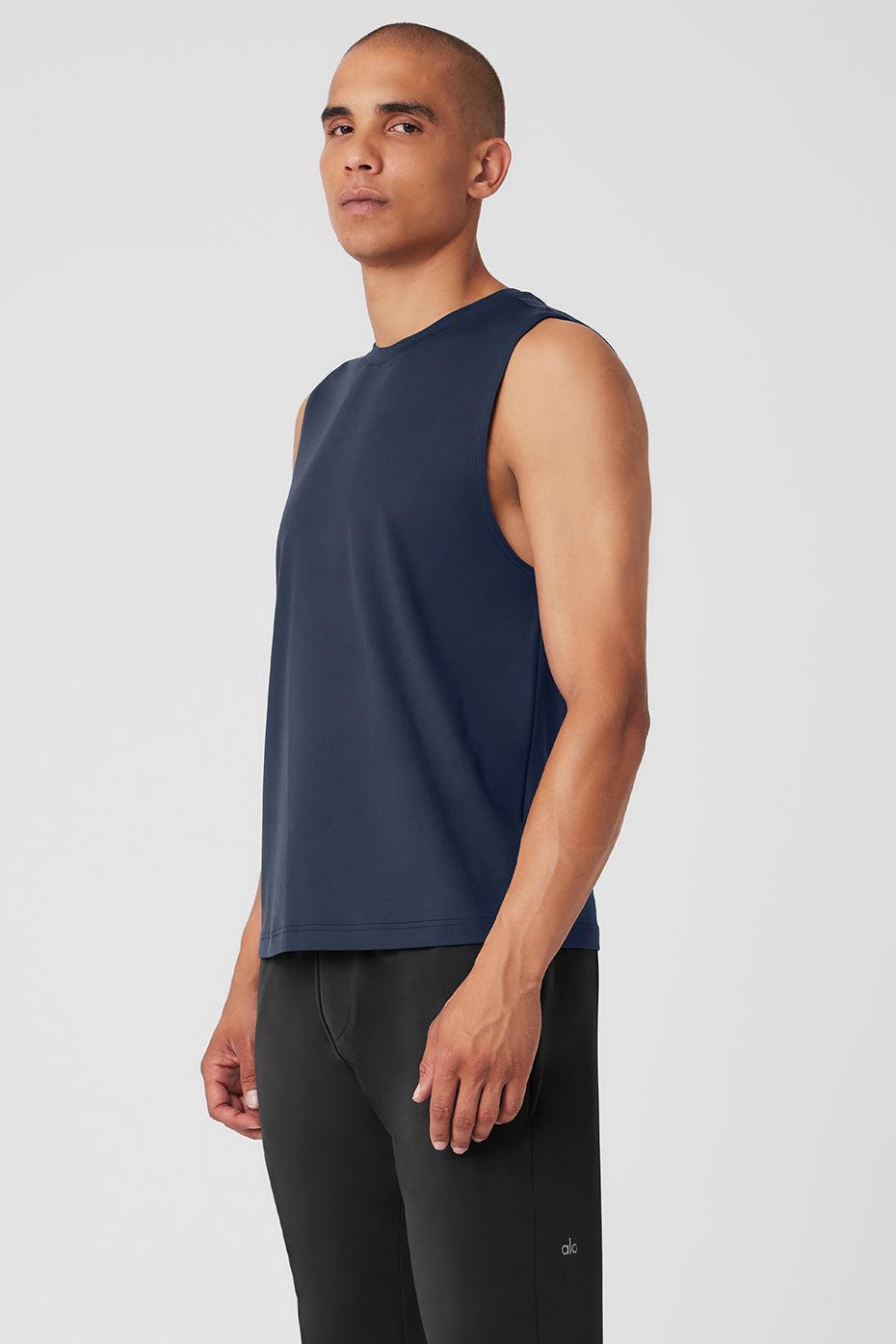 Conquer Muscle Tank - Navy Male Product Image