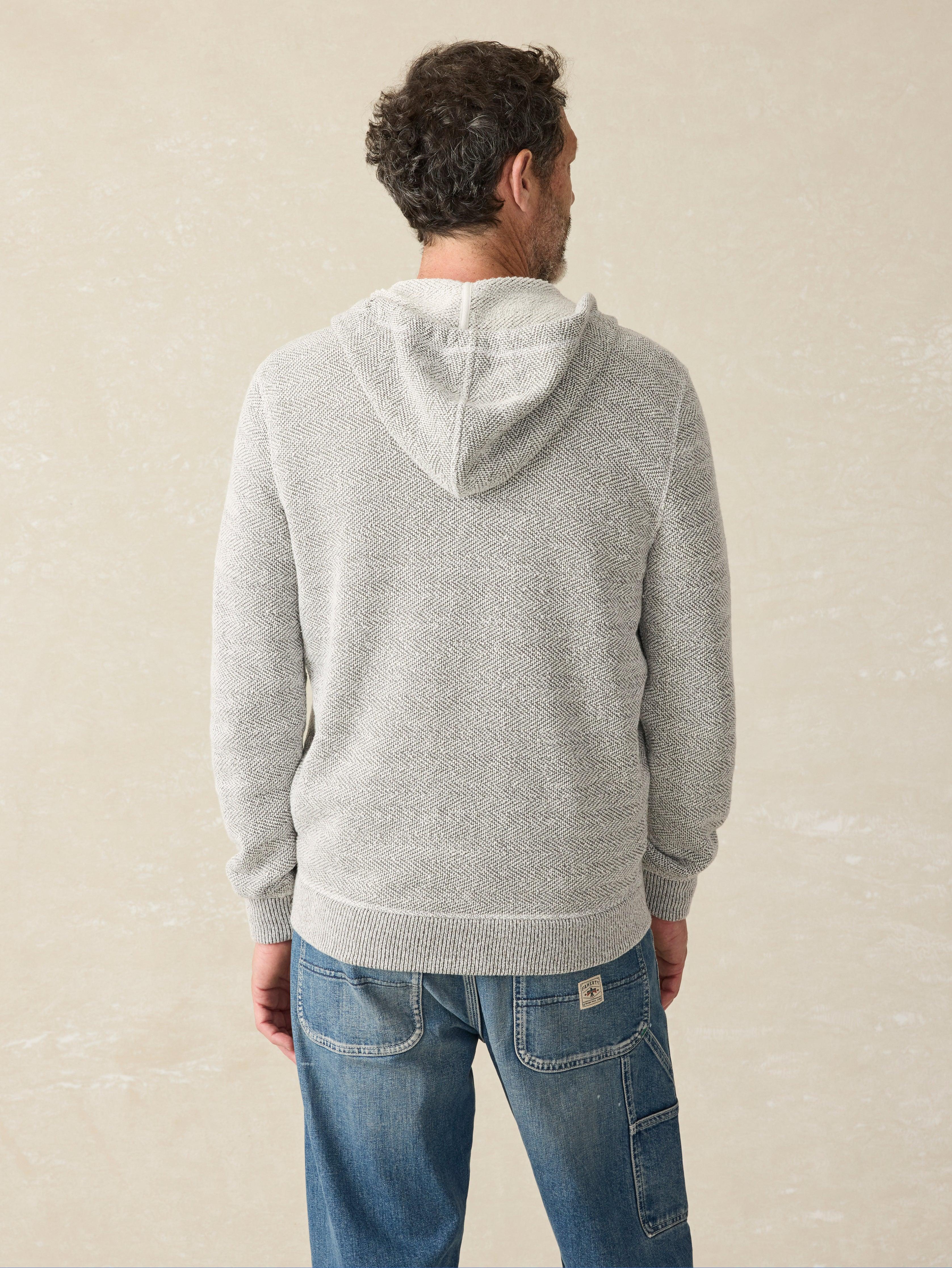 Whitewater Full Zip Hoodie (Tall) - Grey Shell Loop Male Product Image