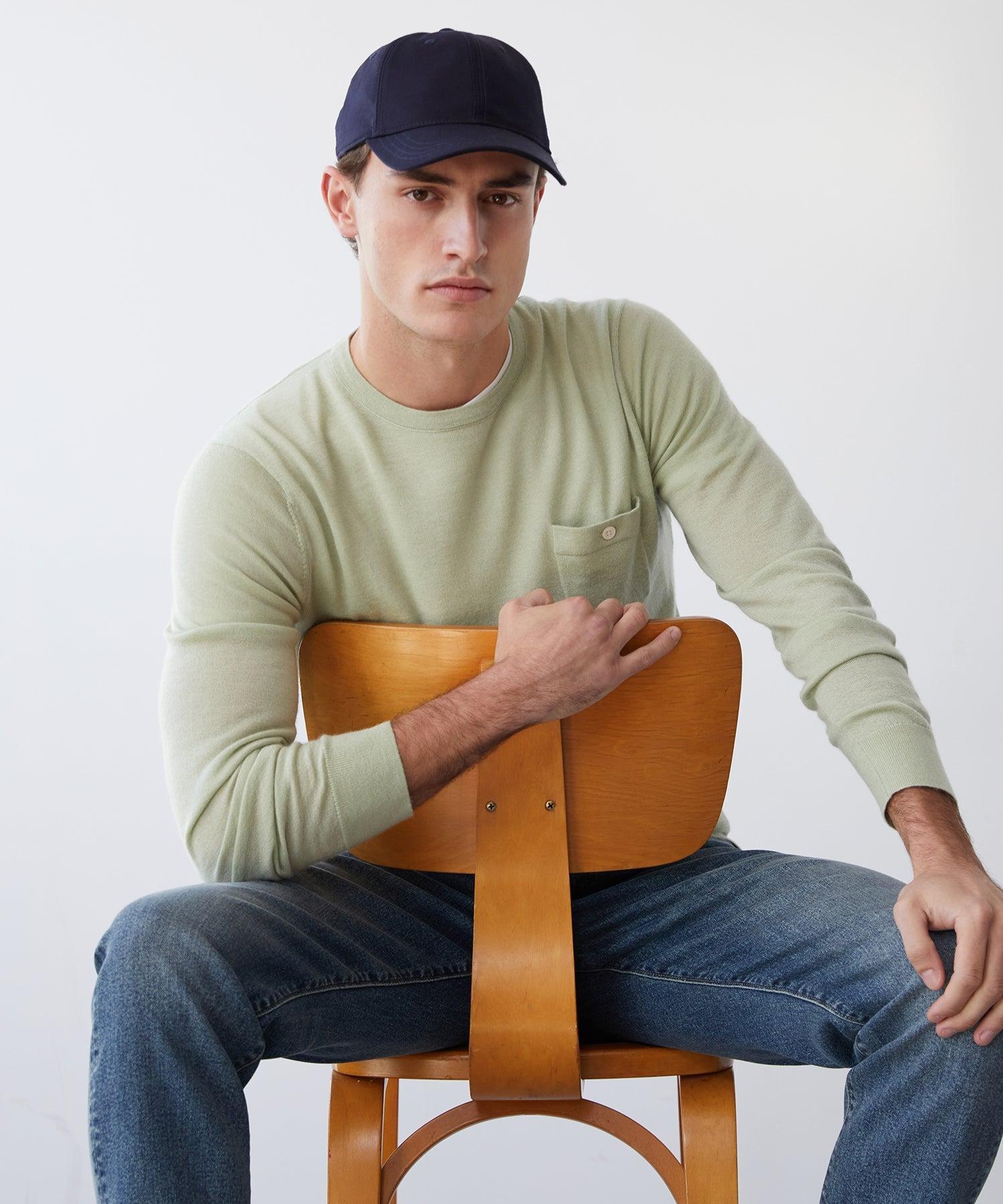 Cashmere Pocket Tee in Soft Sage Product Image