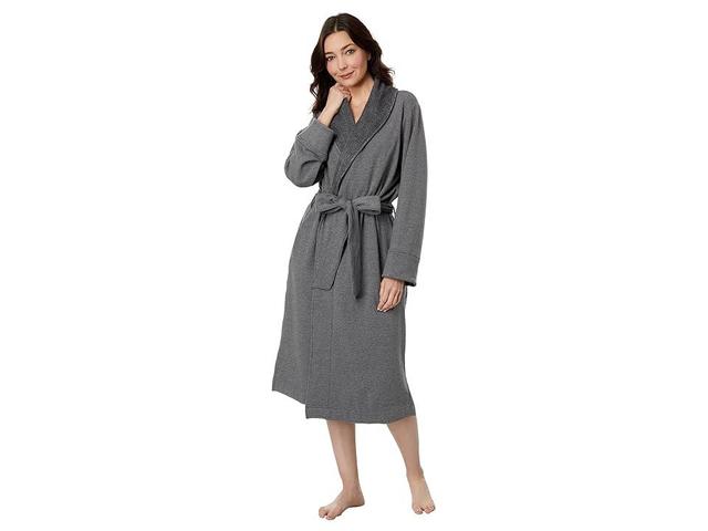 L.L.Bean Dream Fleece Robe (Charcoal Heather) Women's Clothing Product Image