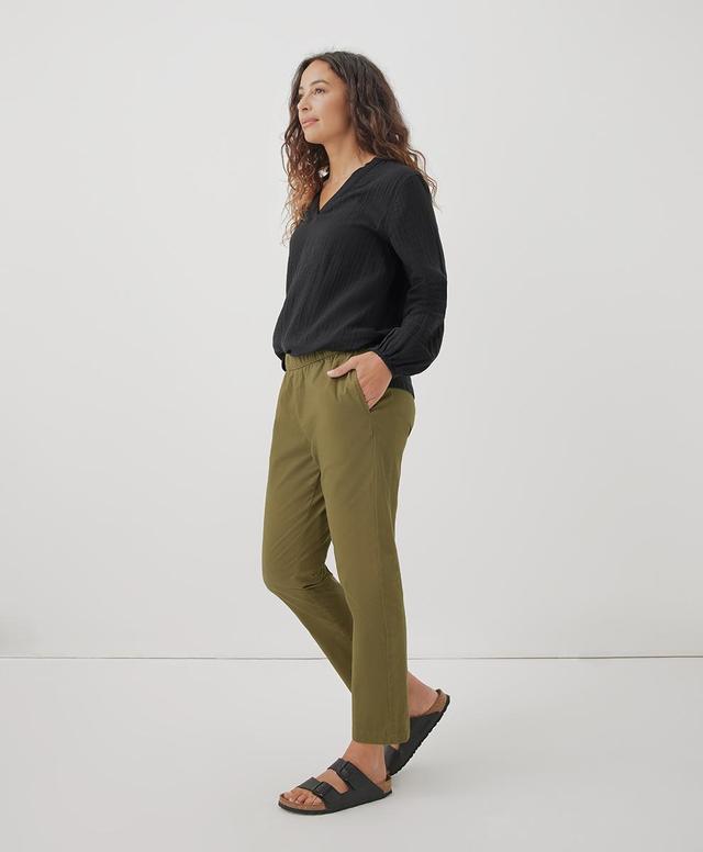 Organic Cotton Boulevard Brushed Twill Pull-On Pant Product Image