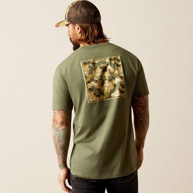 Ariat® Men's S/S Surplus Green Duck T-Shirt Product Image